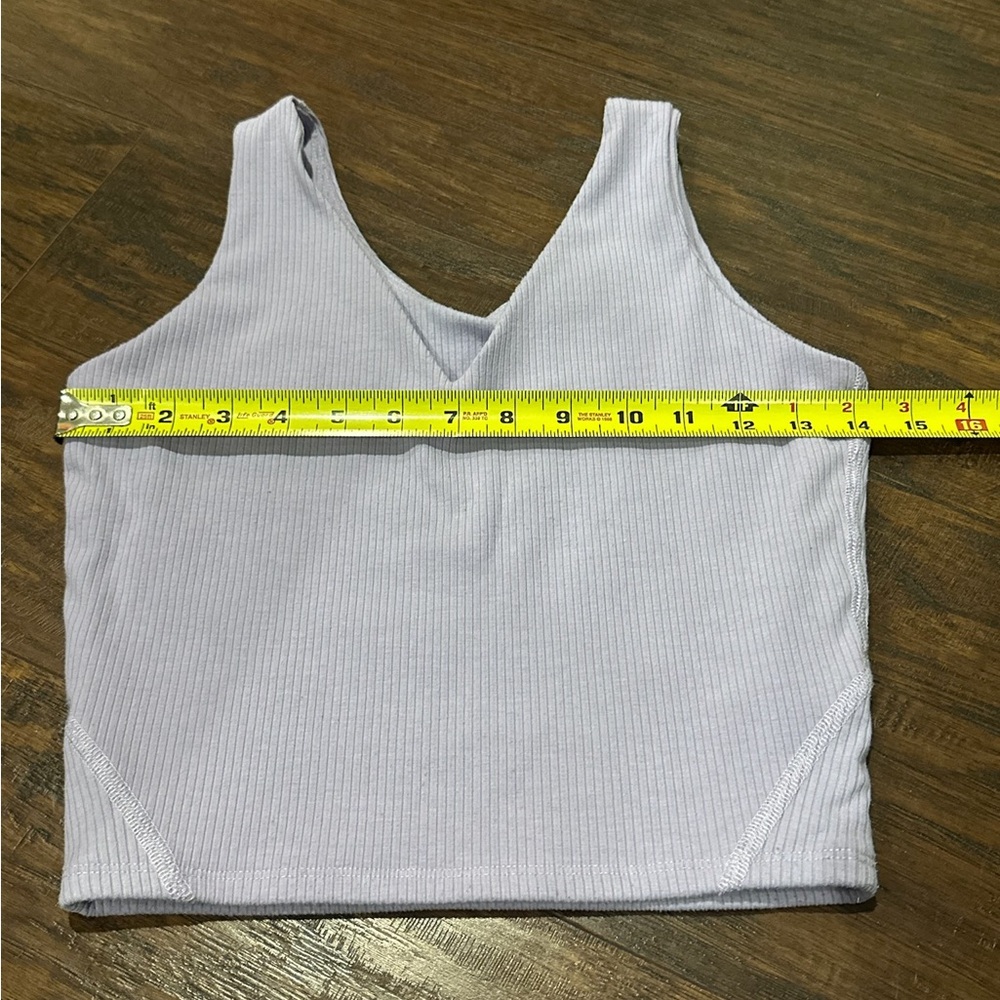 Tiger Friday Light Purple Cropped Ribbed Tank Top Size Adult Small - Picture 6 of 7